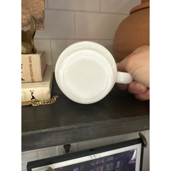 Vintage Milk Glass Mug My Kitchen Prayer  60's Cup, Request for Blessings - Picture 5 of 6